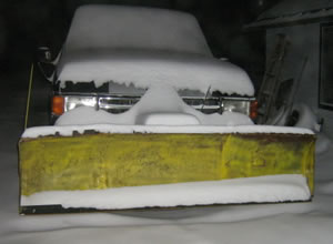 Snow plowing and salting services